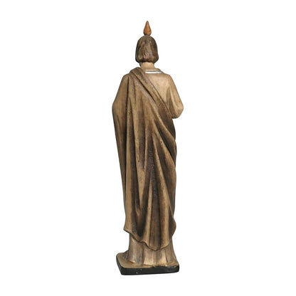 Statue of Saint Jude Thaddeus Carved in Val Gardena Wood