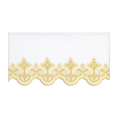 Gold Silk Embroidered Altar Cloth - Design BV508GO