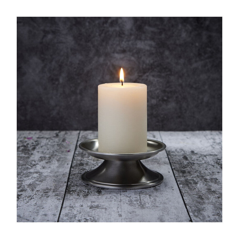 Medieval Antique Finish Pewter Candle Holder