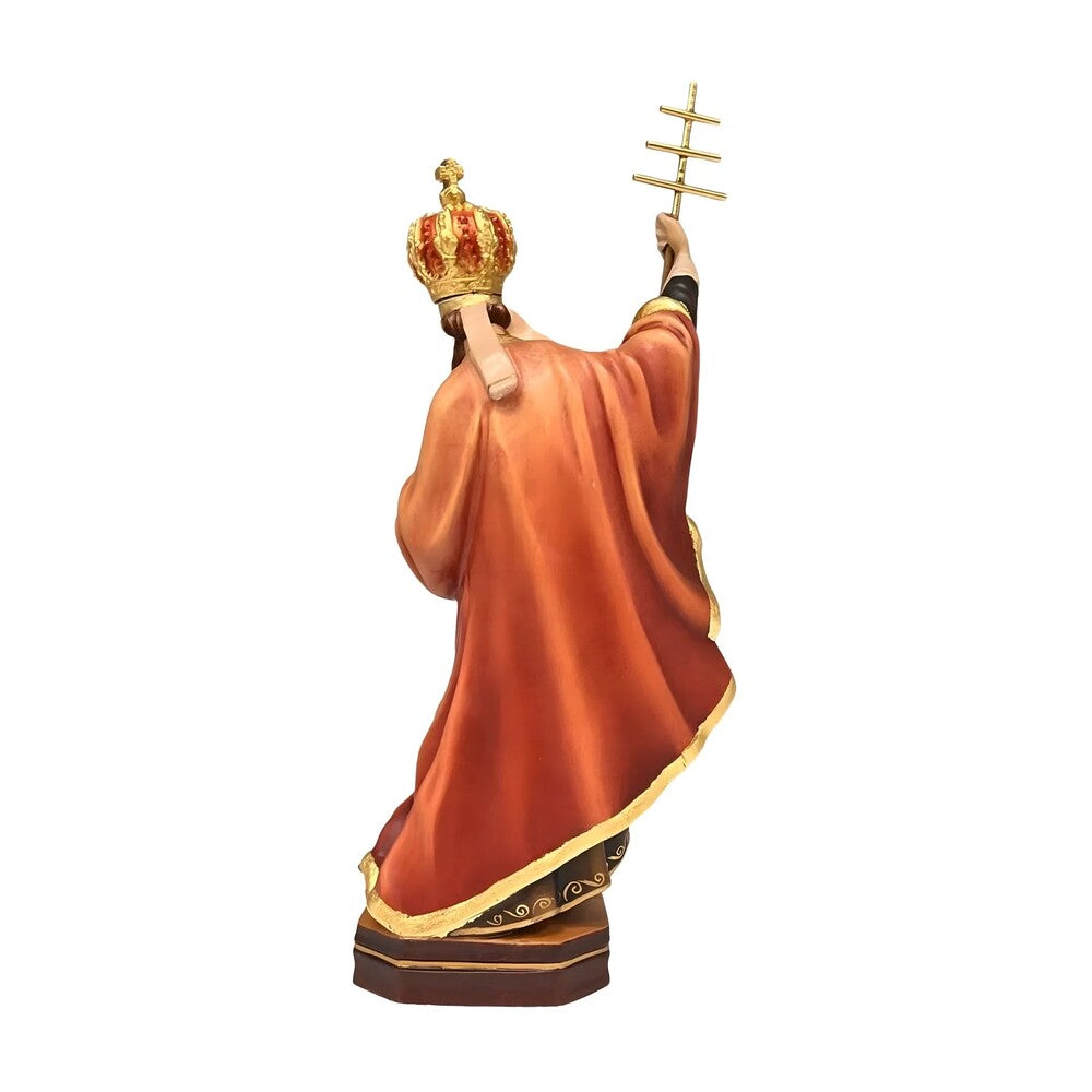 Statue of Saint Celestine V, Pope and Hermit | Sacred Sculpture in Val Gardena Wood