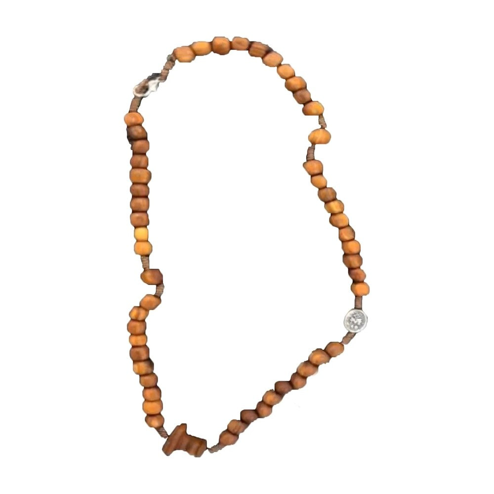 Rosary in wood olive 14 inches