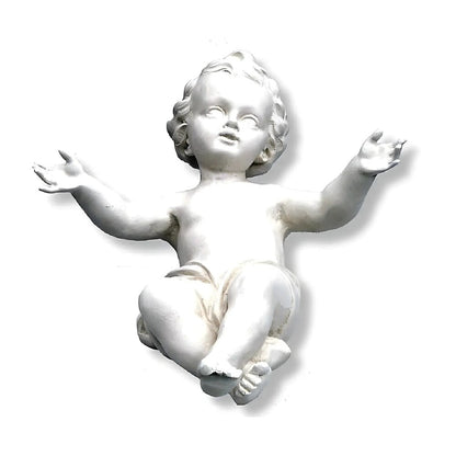 Infant Jesus in Polychrome Fiberglass | Handcrafted Val Gardena Statue