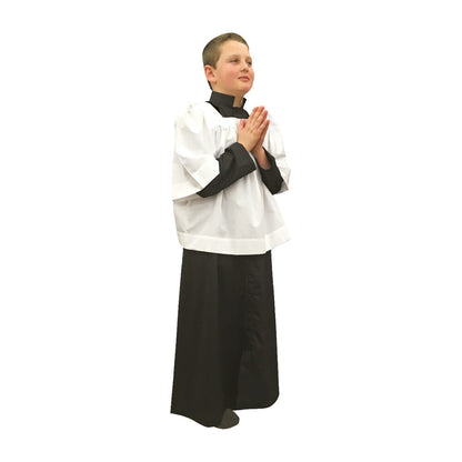Altar Servers Cassocks Poly Cotton Blend - Red or Black