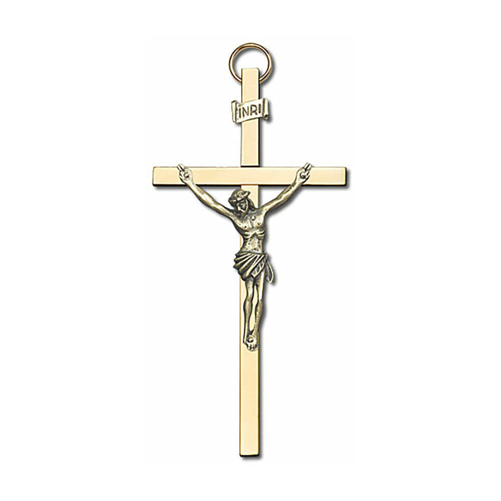 Crucifix 4" Metal Wall Cross 4480