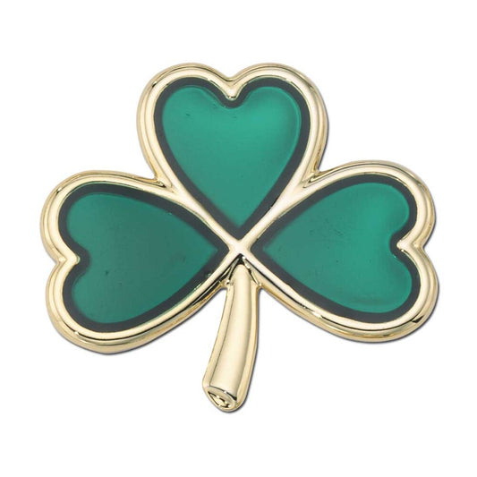 Large Shamrock Lapel Pin