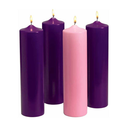 Advent Pillar Candles 3" x 12"