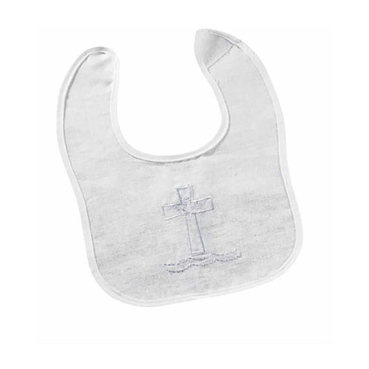 10" High Cross Baptismal Bib