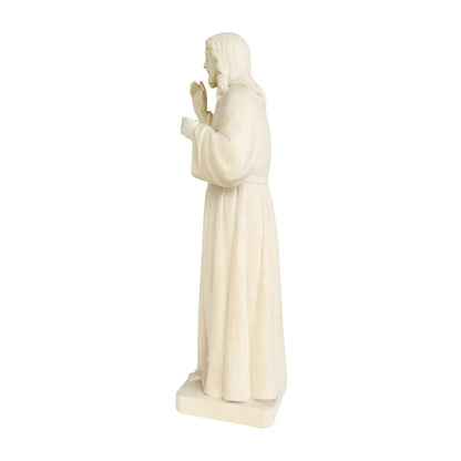 Risen Christ, Handcrafted Painted Wood Sculpture