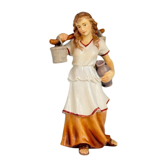 Shepherdess Carrying Water - Maple Wood