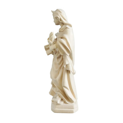 Saint Veronica: Hand-Carved Wood Sculpture from Val Gardena