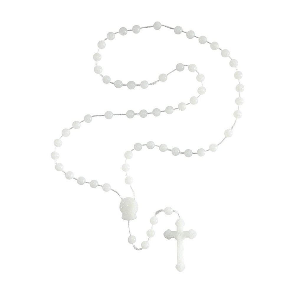 Rose-Scented White Cord Rosary