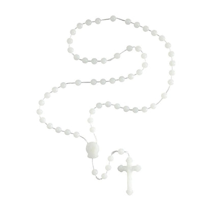 Rose-Scented White Cord Rosary