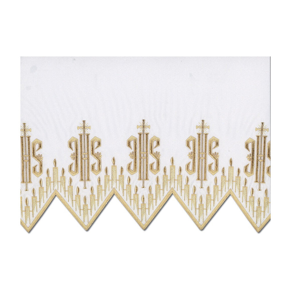 Gold Metallic Embroidered Altar Cloth - Design BV1408MG