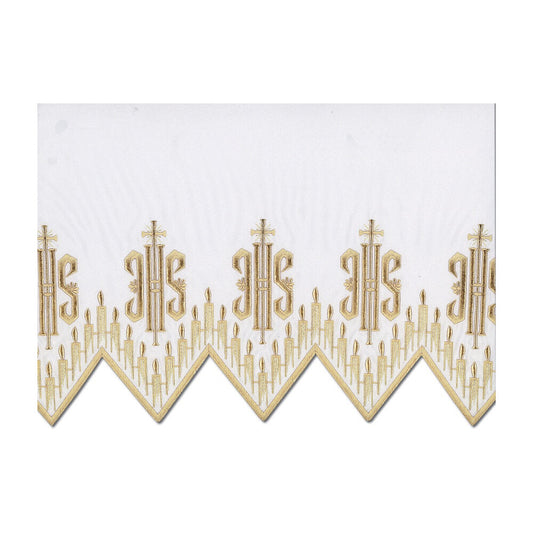 Gold Metallic Embroidered Altar Cloth - Design BV1408MG