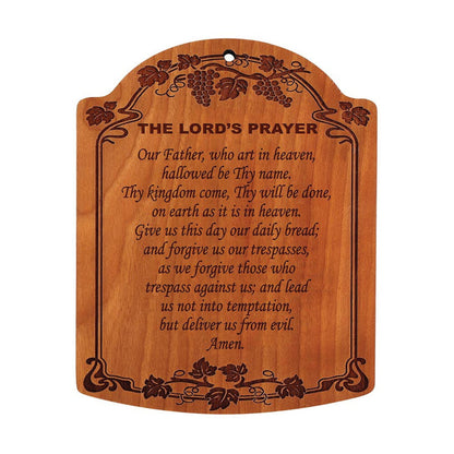 10" The Lord's Prayer Carved Wood Plaque