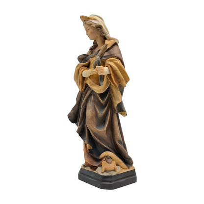 Saint Apollonia | Carved Wood Statue, Patron Saint of Dentists