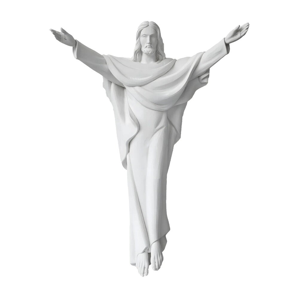 Christ the King Sacred Fiberglass Sculpture for outdoor | Val Gardena