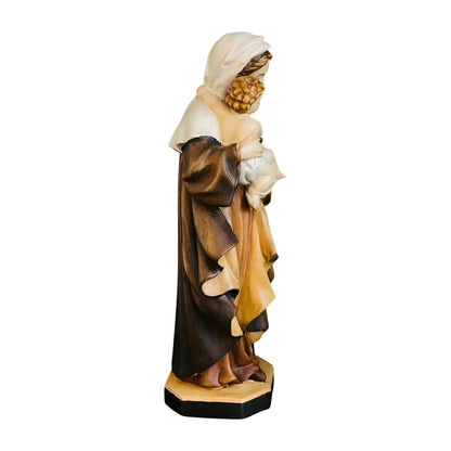 Statue Our Lady of Reverence carved in Val Gardena Wood