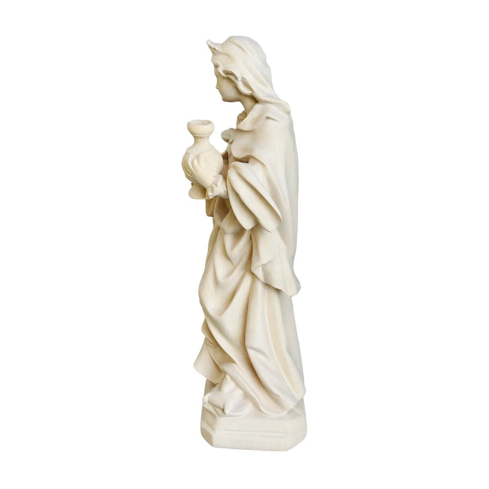 Carved Wooden Statue of Saint Mary Magdalene - Val Gardena Craftsmanship