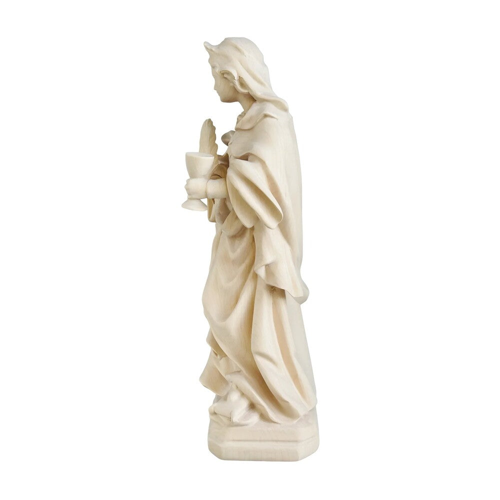 Saint Ottilia Hand-Carved Wood Statue | Val Gardena