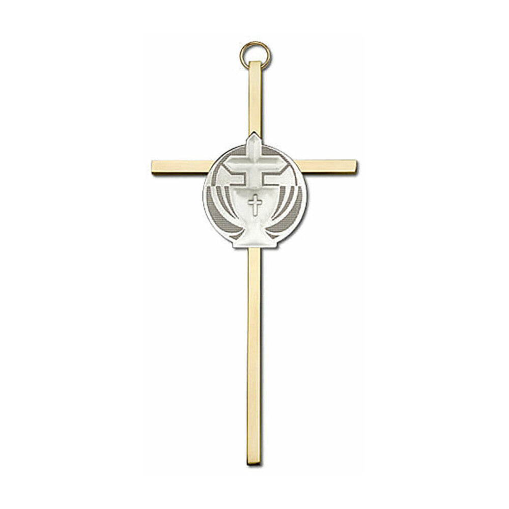 Communion 6" Metal Wall Cross 4695