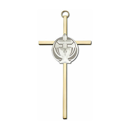 Communion 6" Metal Wall Cross 4695