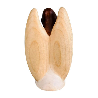 Guardian Angel with Child Hand-carved in Maple Wood