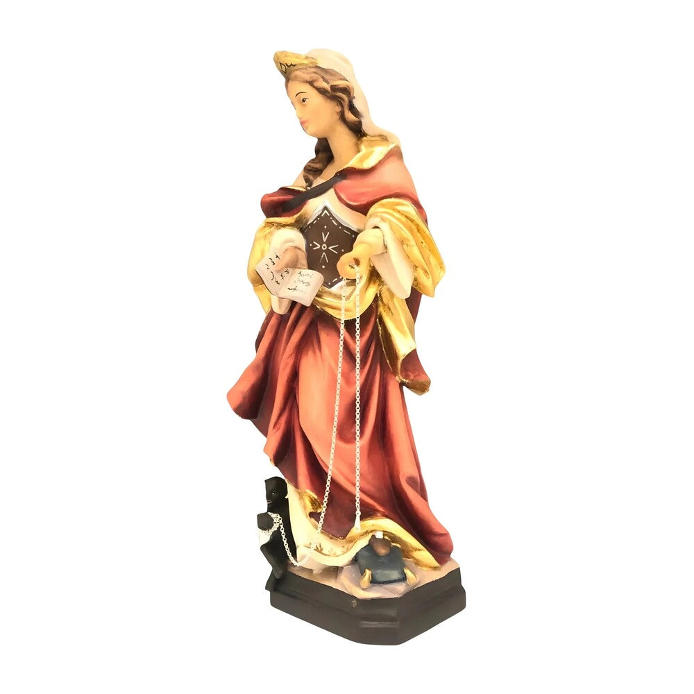 Saint Juliana Wooden Statue Val Gardena