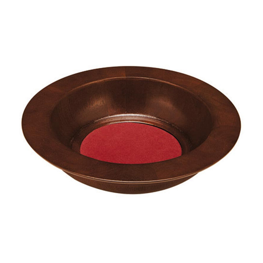 Walnut Stain Wood  Offering Plate