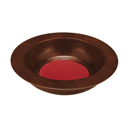 Walnut Stain Wood  Offering Plate