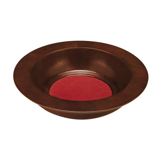 Walnut Stain Wood  Offering Plate