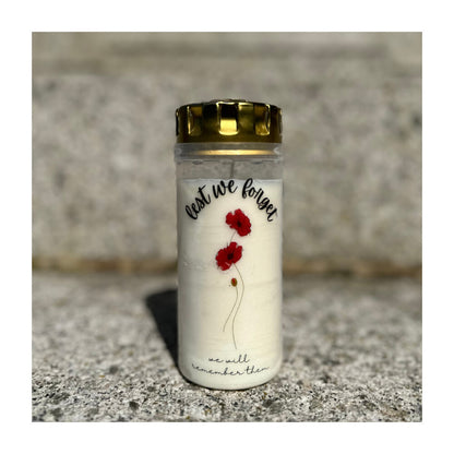 4-Day White Tribute Memorial Candles