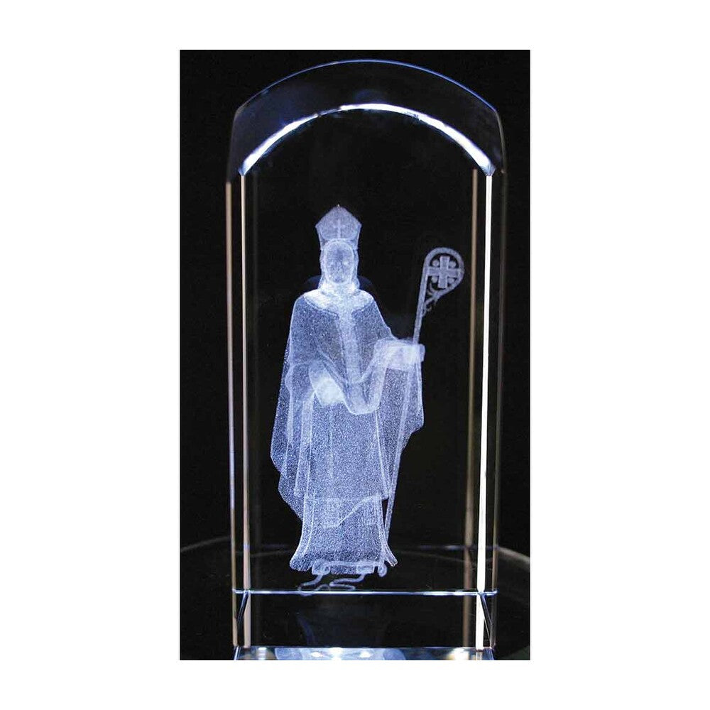 Laser Engraved Crystal St Patrick