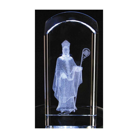 Laser Engraved Crystal St Patrick