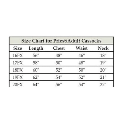 Adult Servers Cassock Black
