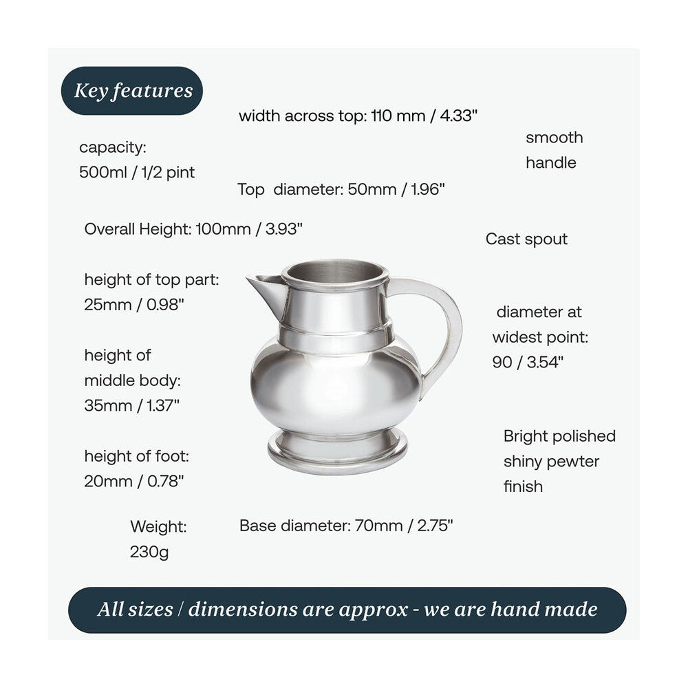 Small Pewter Water Jug