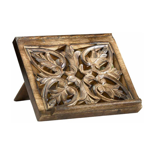 Ornate Wood Carved Bible/Missal Stand