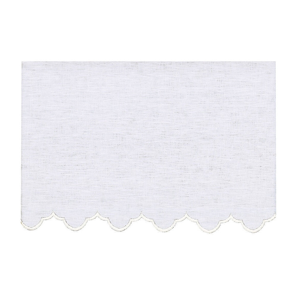 White Silk Embroidered Altar Cloth - Design BV1
