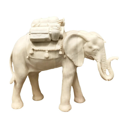 Elephant with Load in Maple Wood