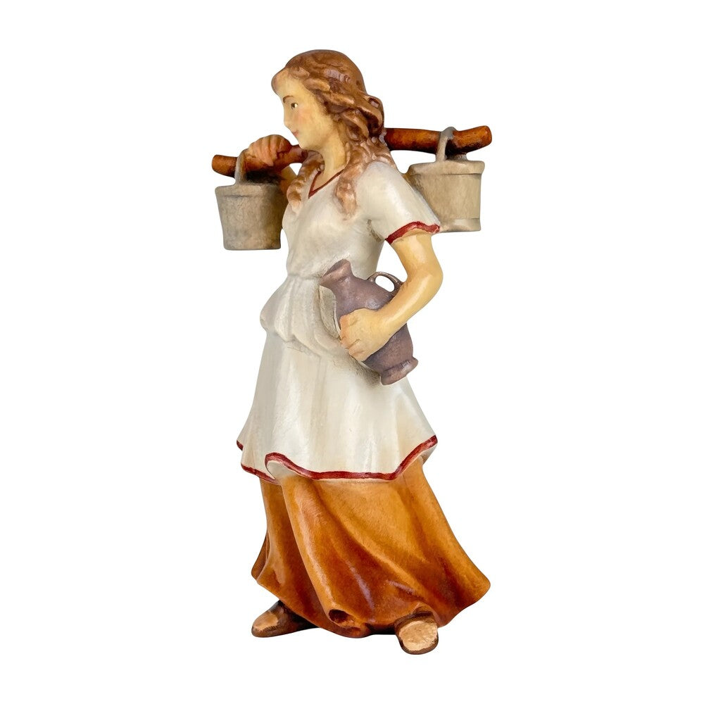 Shepherdess Carrying Water - Maple Wood