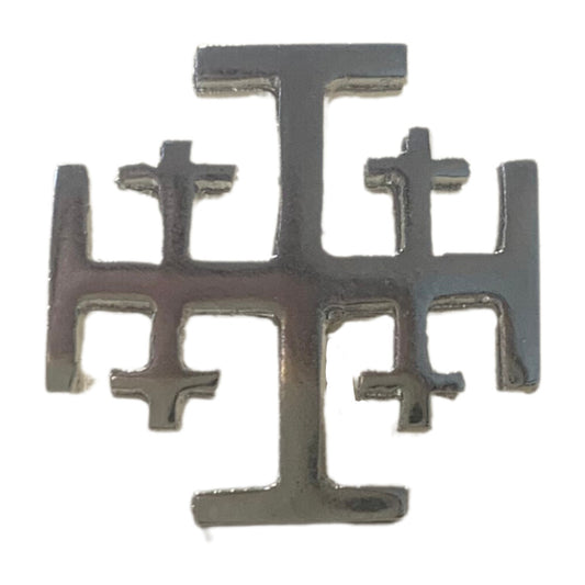 Jerusalem Cross Lapel Pin
