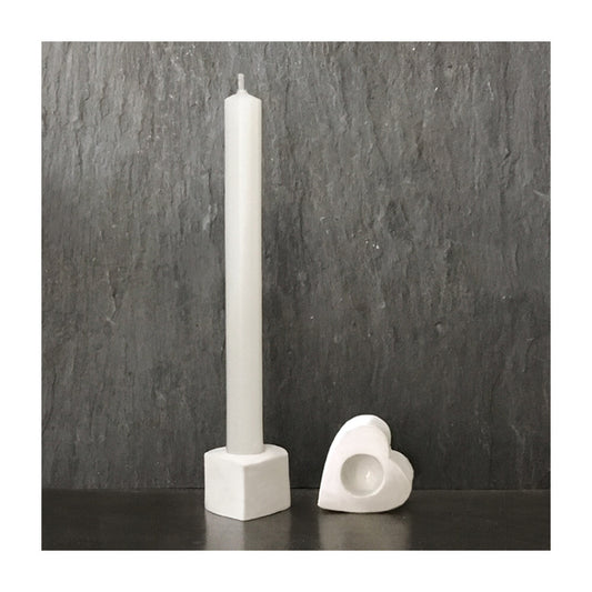 Candle With Holder - Heart