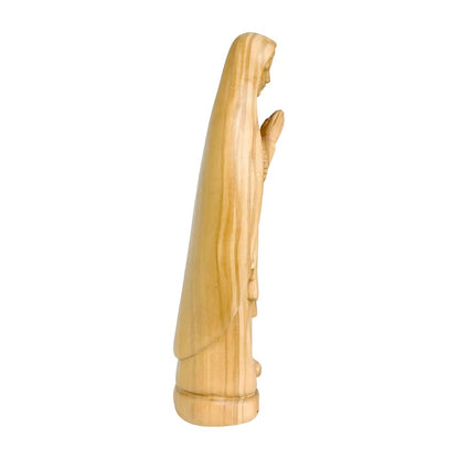 Our Lady of Lourdes Statue and Figurine in Hand-carved Val Gardena Wood