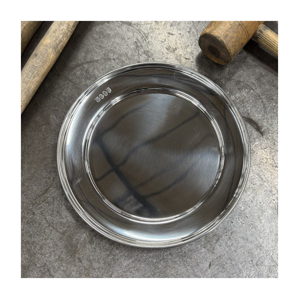 Large Polished Finish Pewter Plate