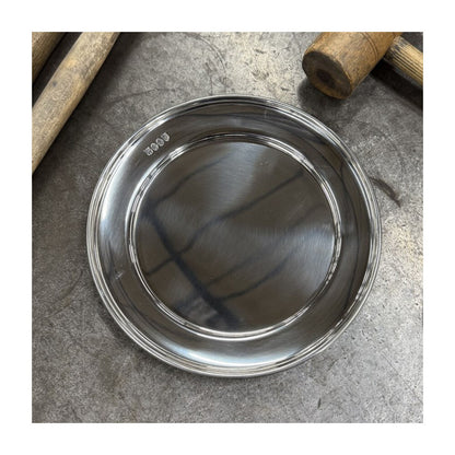 Large Polished Finish Pewter Plate