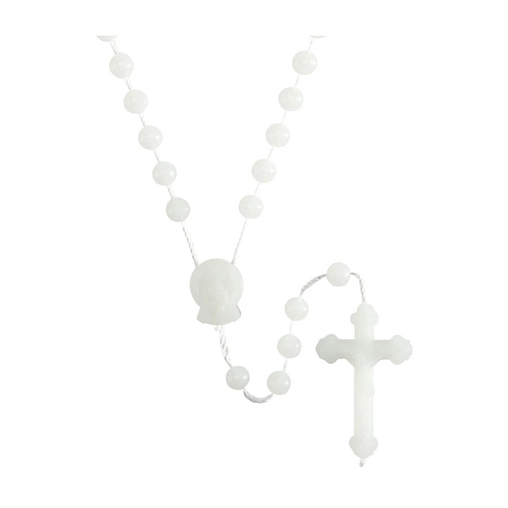 Rose-Scented White Cord Rosary