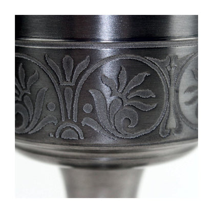 Medieval Antique Finish Pewter Chalice