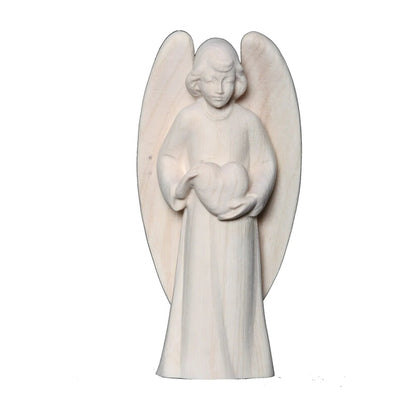 Guardian Angel with Maple Wood Heart, Val Gardena Craftsmanship