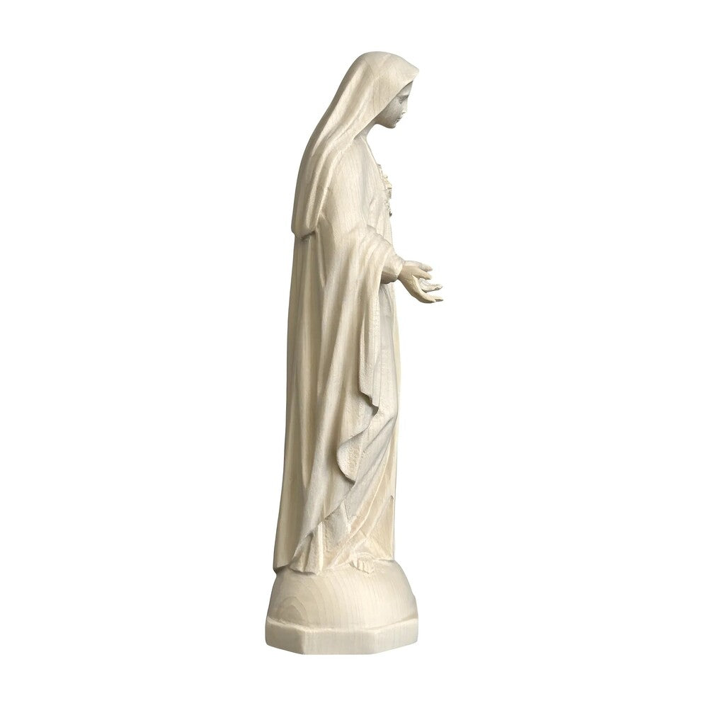Sculpture of the Immaculate Heart of Mary, Val Gardena Wood Craftsmanship