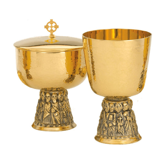Chalice w/Bowl Paten Hammered